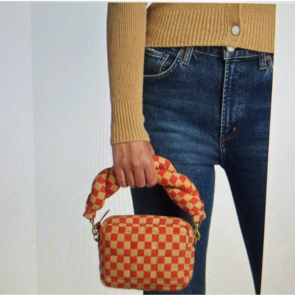 CLARE V Lucie Quilted Checker bag- missing crossbody strap